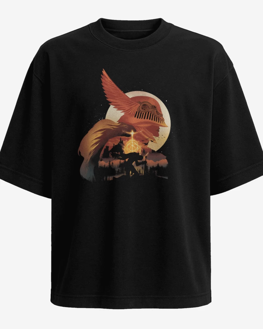 Polera Oversize Tarnished Warrior