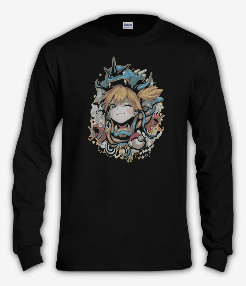 Polera manga larga Negro de Misty 