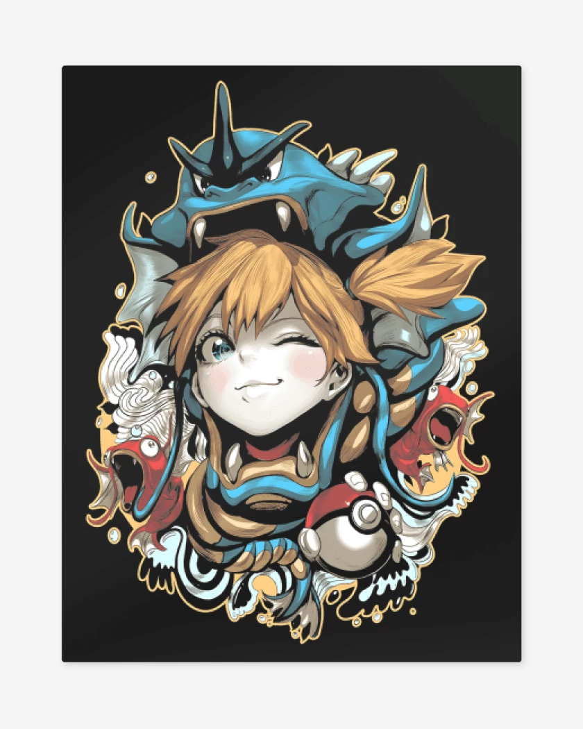 Print metalico Negro de Misty 