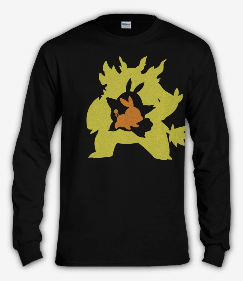Polera manga larga Negro de Tepivolution