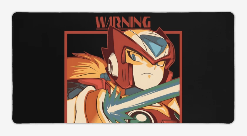 Mouse pad Gamer Negro de Zero Warning