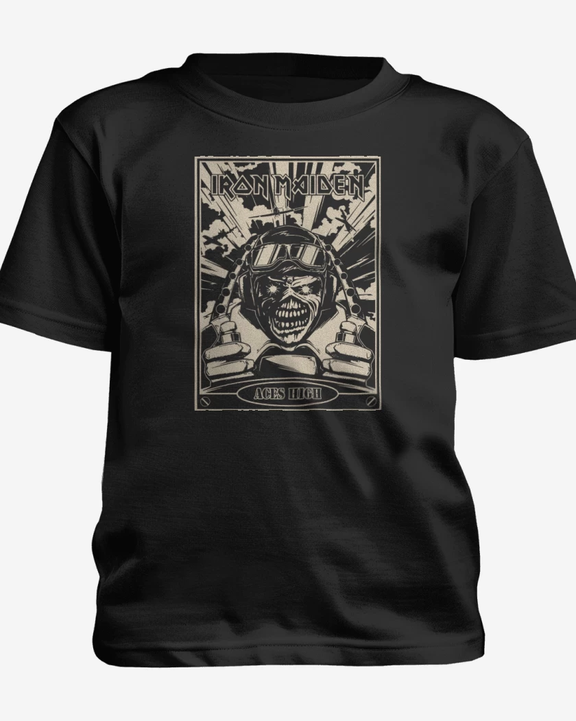 Polera de niño Negro de Aces High
