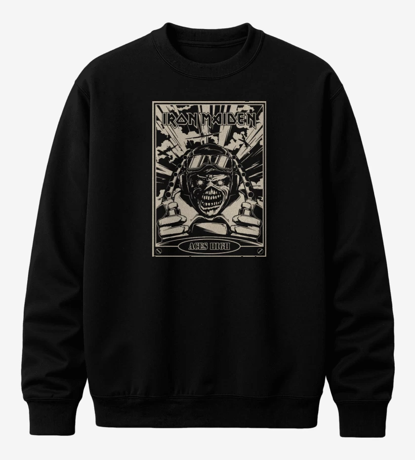 Poleron polo Negro de Aces High