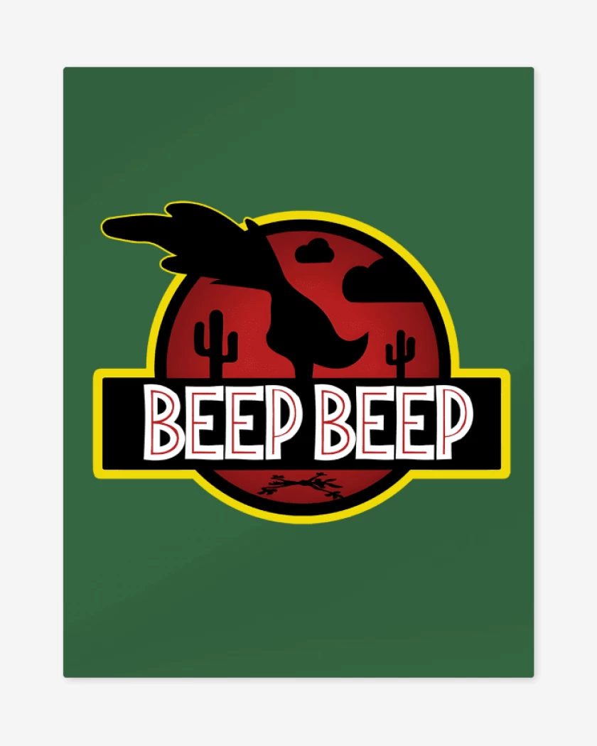 Print metalico Verde jade de Beep Beep