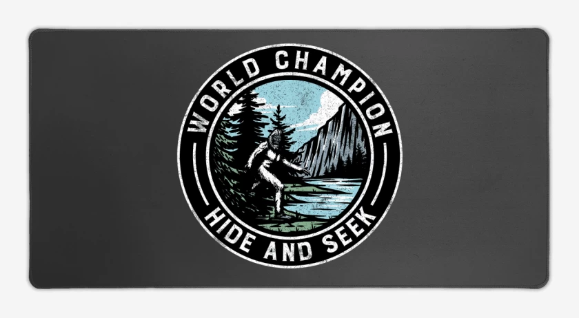 Mouse pad Gamer Carbon de Campeón mundial de las escondidas