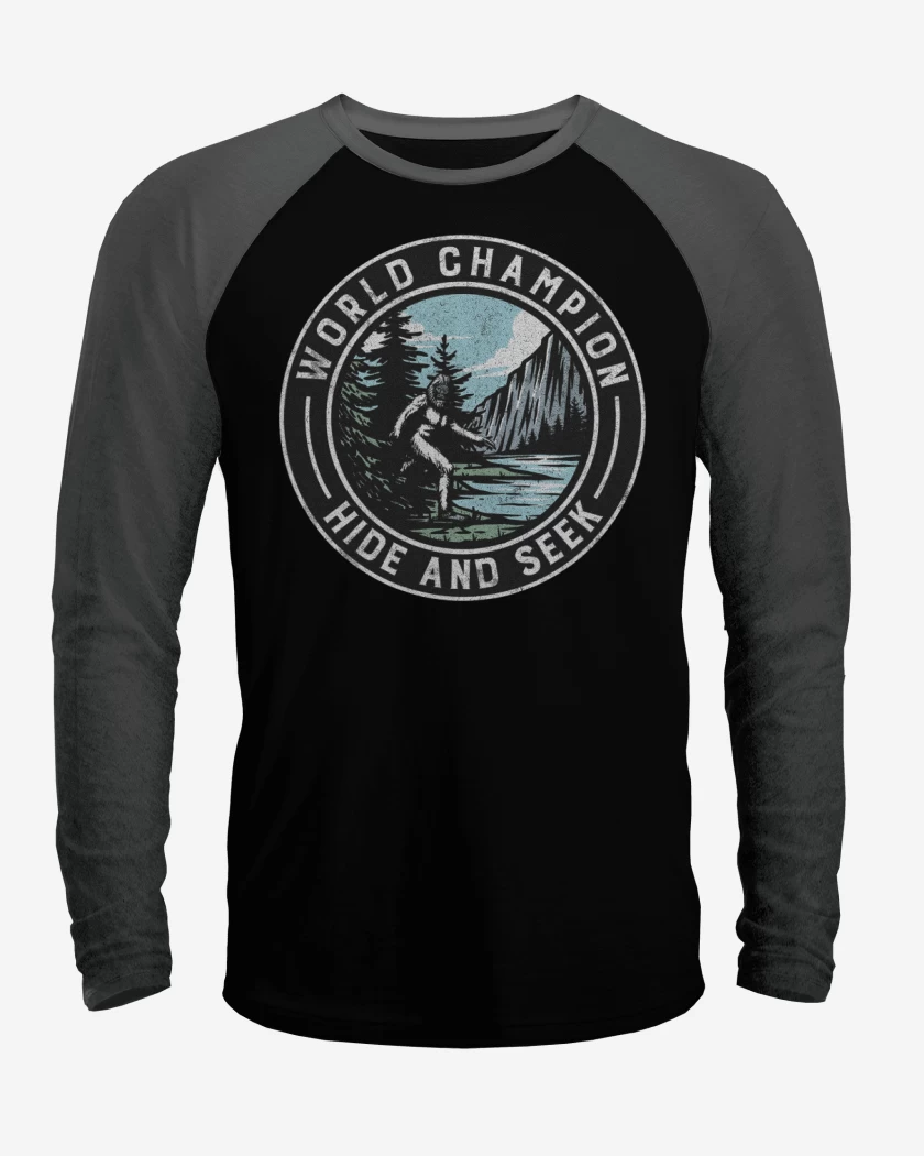 Polera Raglan Campeón mundial de las escondidas