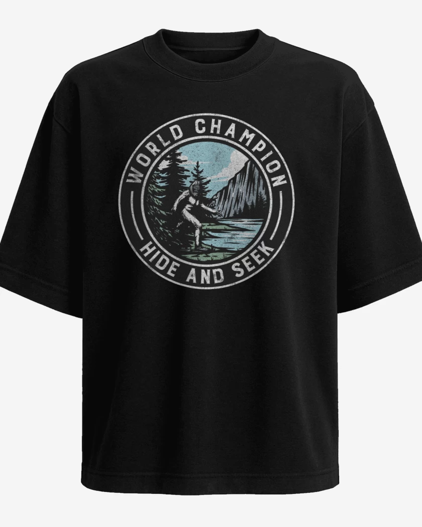Polera Oversize Campeón mundial de las escondidas