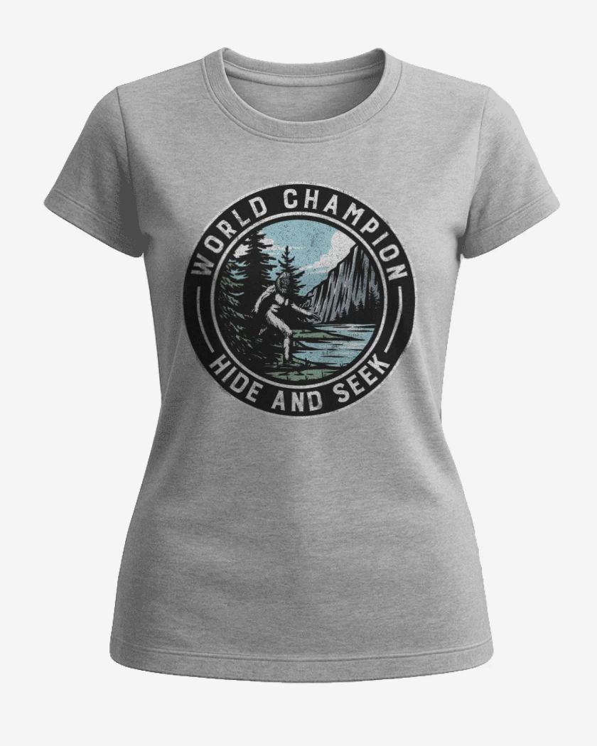 Polera de Mujer Gris Melange de Campeón mundial de las escondidas