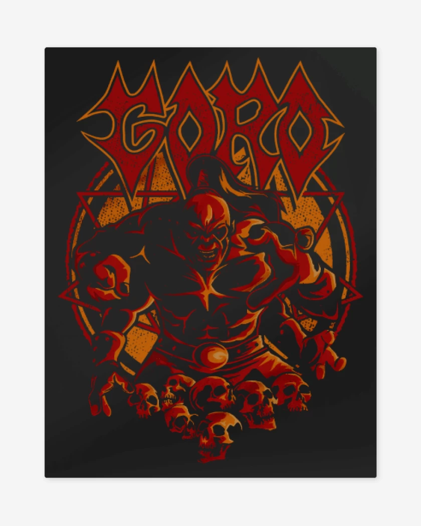 Print metalico Negro de Goro