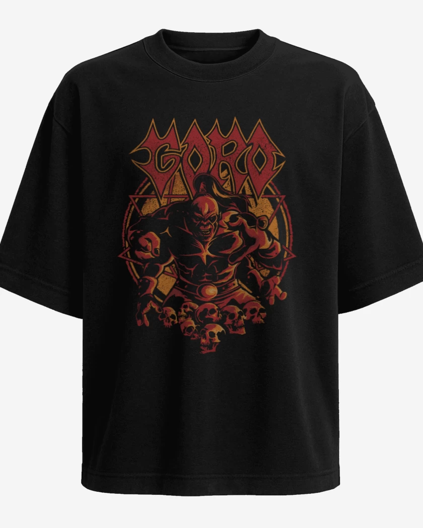 Polera Oversize Negro de Goro