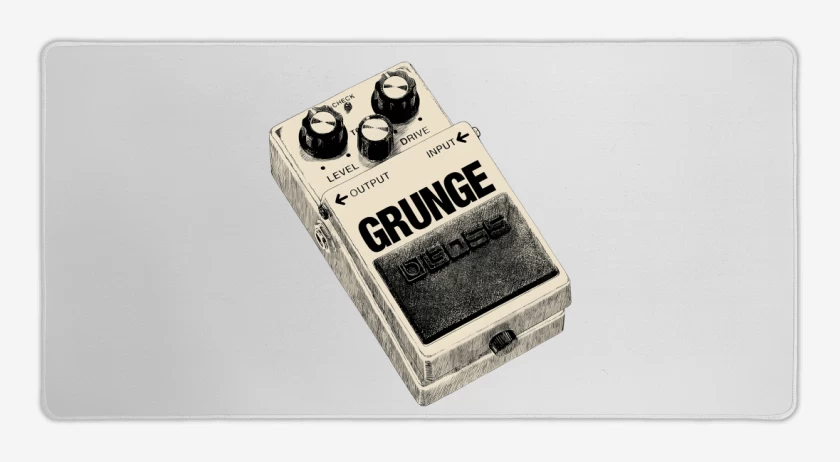 Mouse pad Gamer Blanco de Grunge