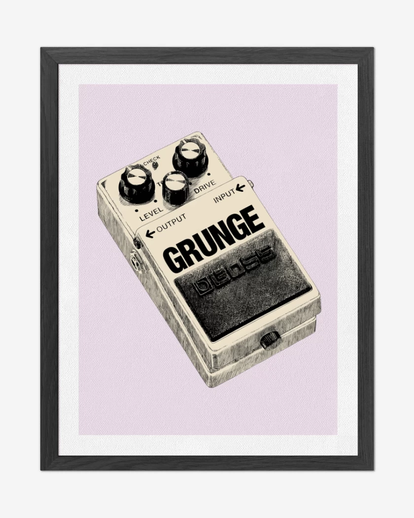 Cuadro decorativo Rosa Pastel de Grunge
