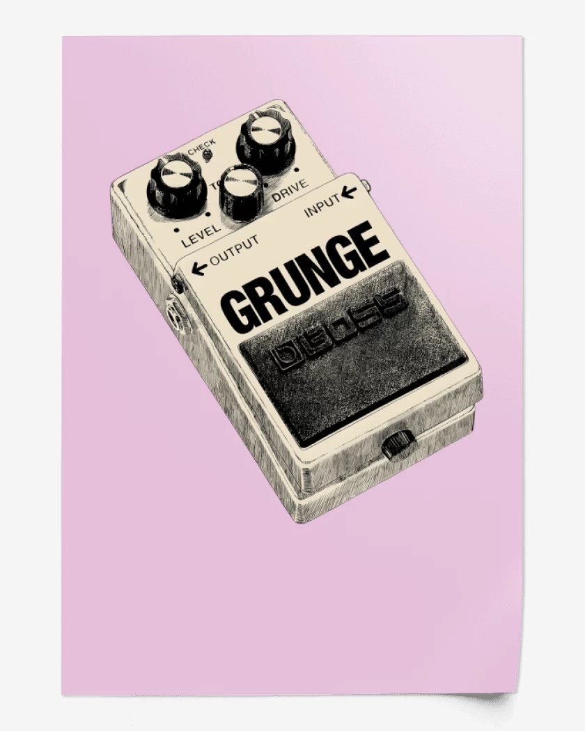 Print Rosa Pastel de Grunge