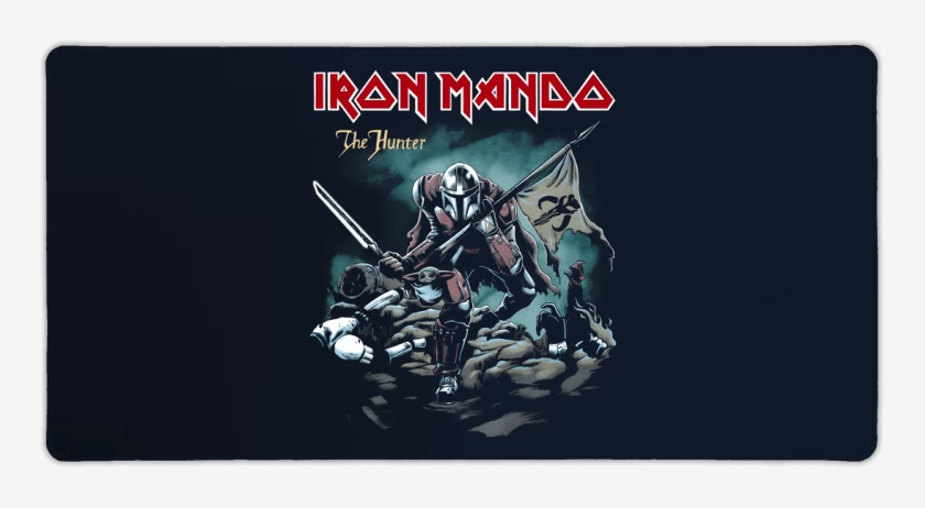 Mouse pad Gamer Azul Marino de Iron Mando