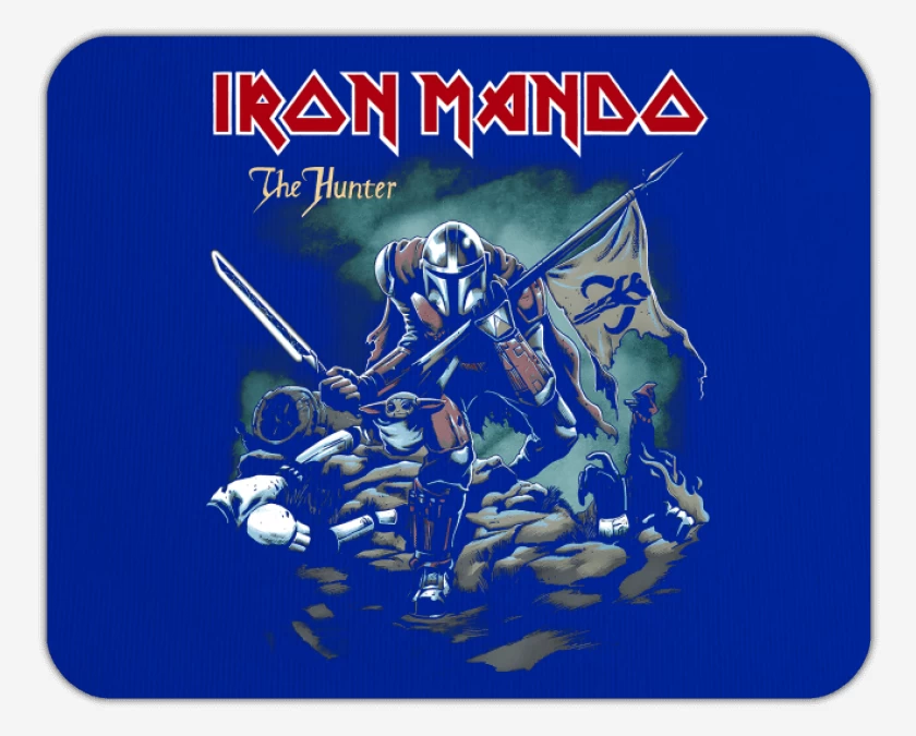 Mousepad Azul Marino de Iron Mando
