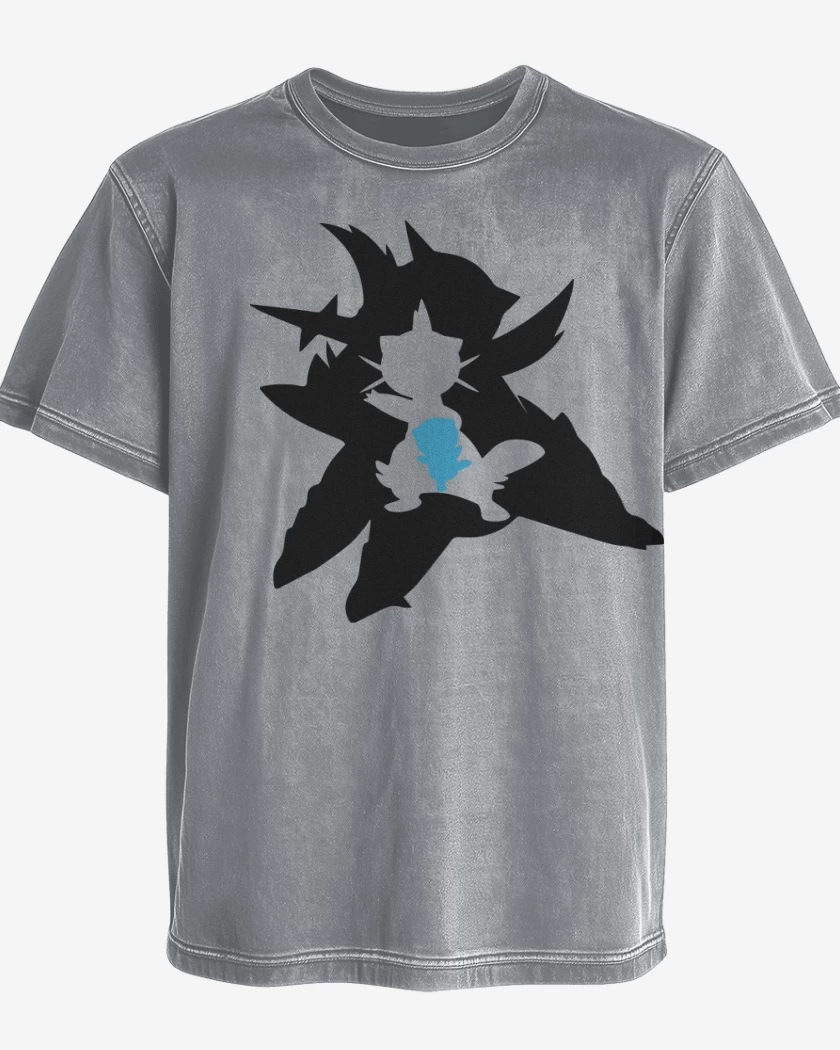 Polera desgastada Gris Melange de Oshavolution