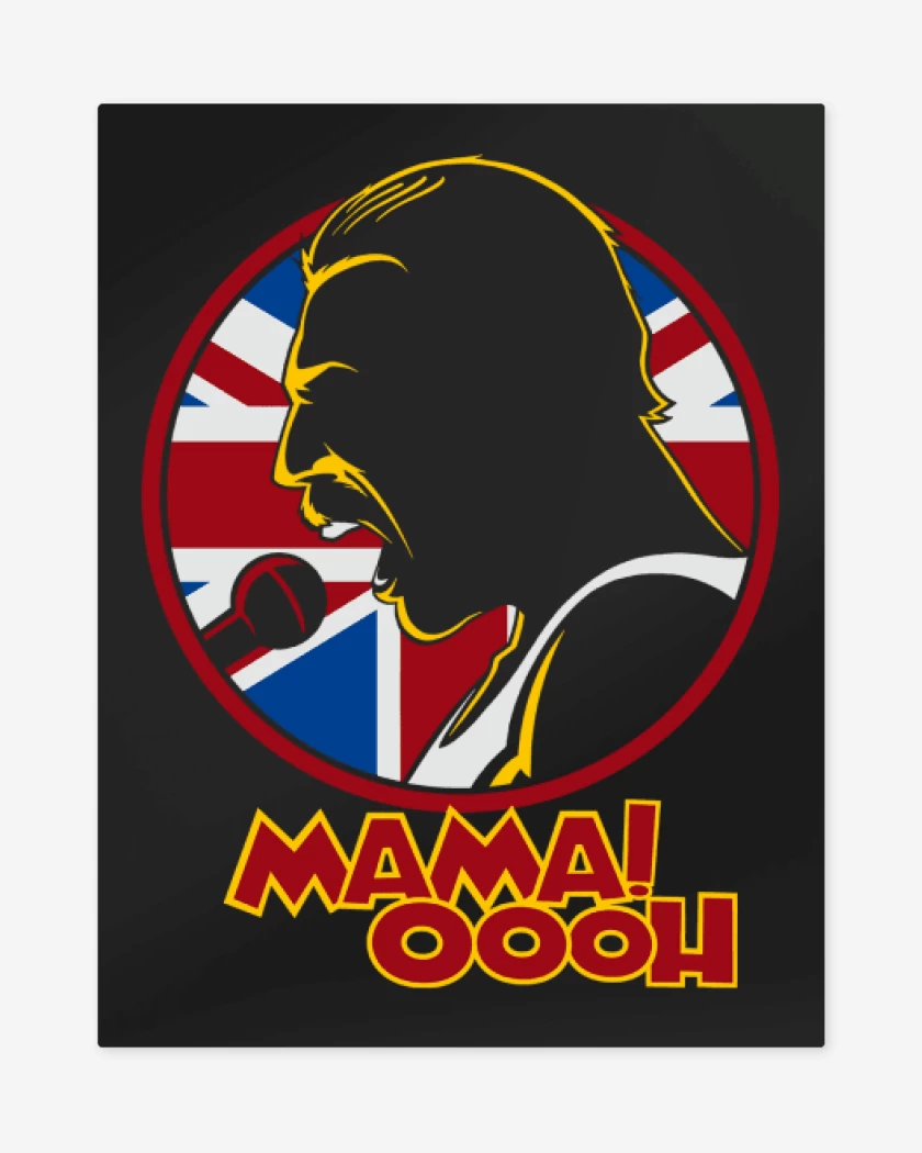 Print metalico Negro de Mama!