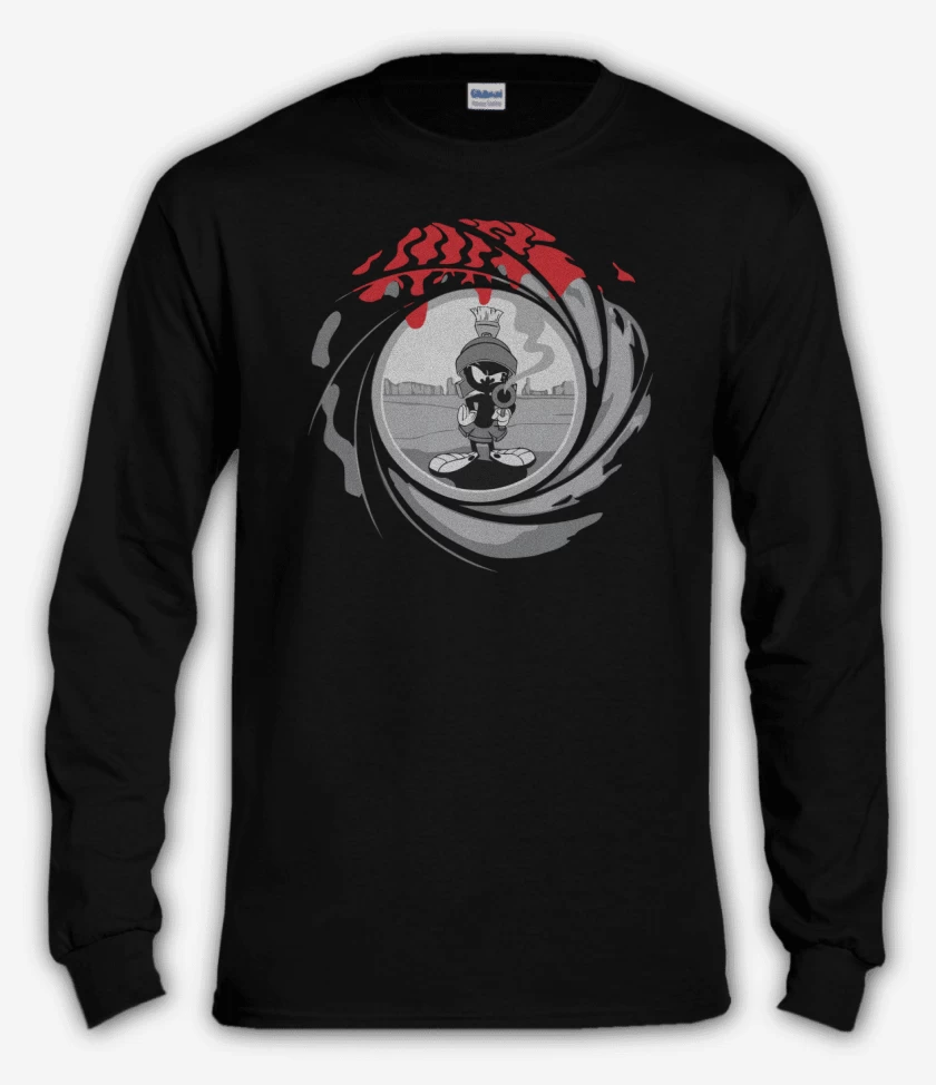 Polera manga larga Negro de Marvin Bond