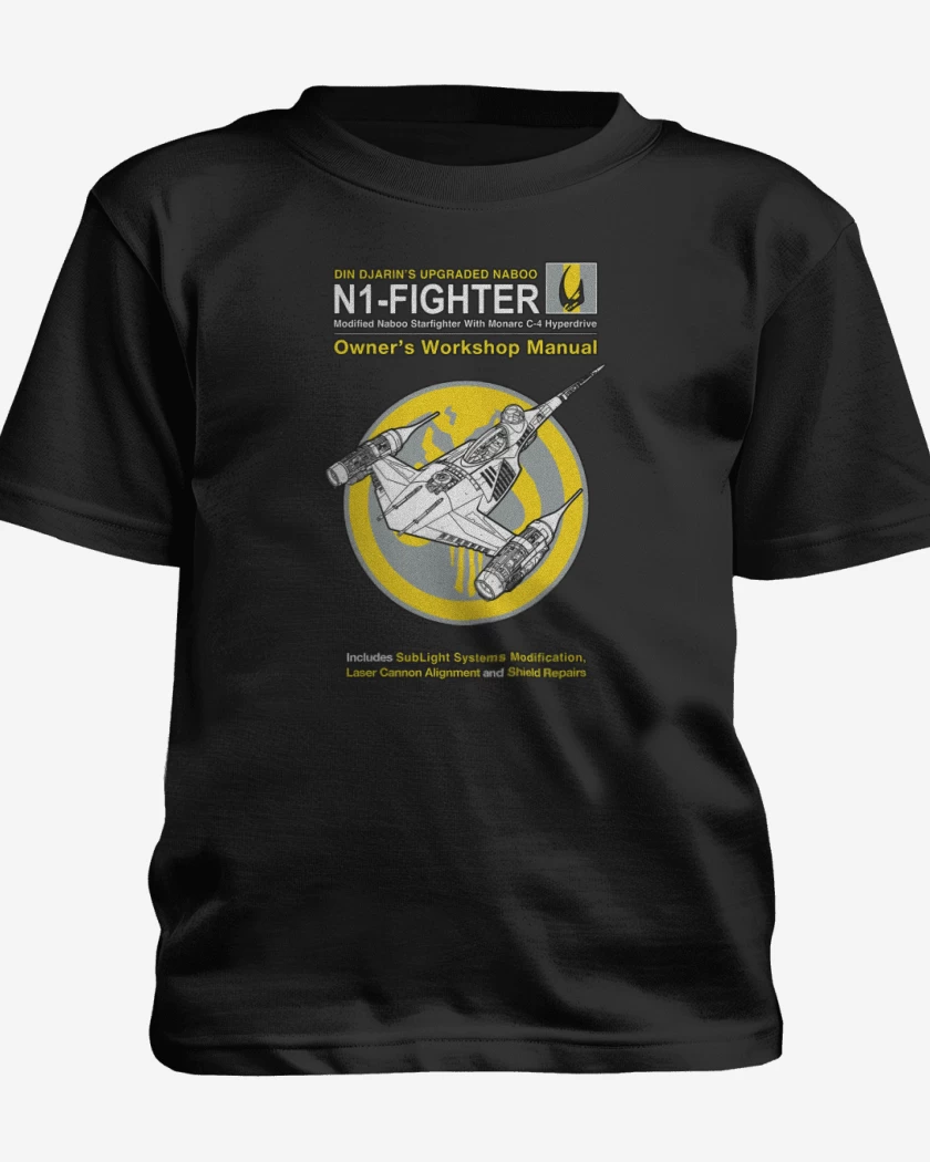 Polera de niño Negro de N1 fighter