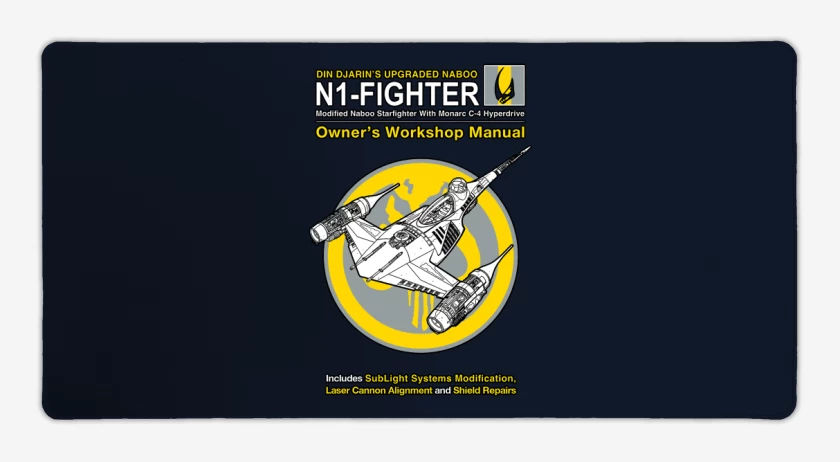 Mouse pad Gamer Azul Marino de N1 fighter