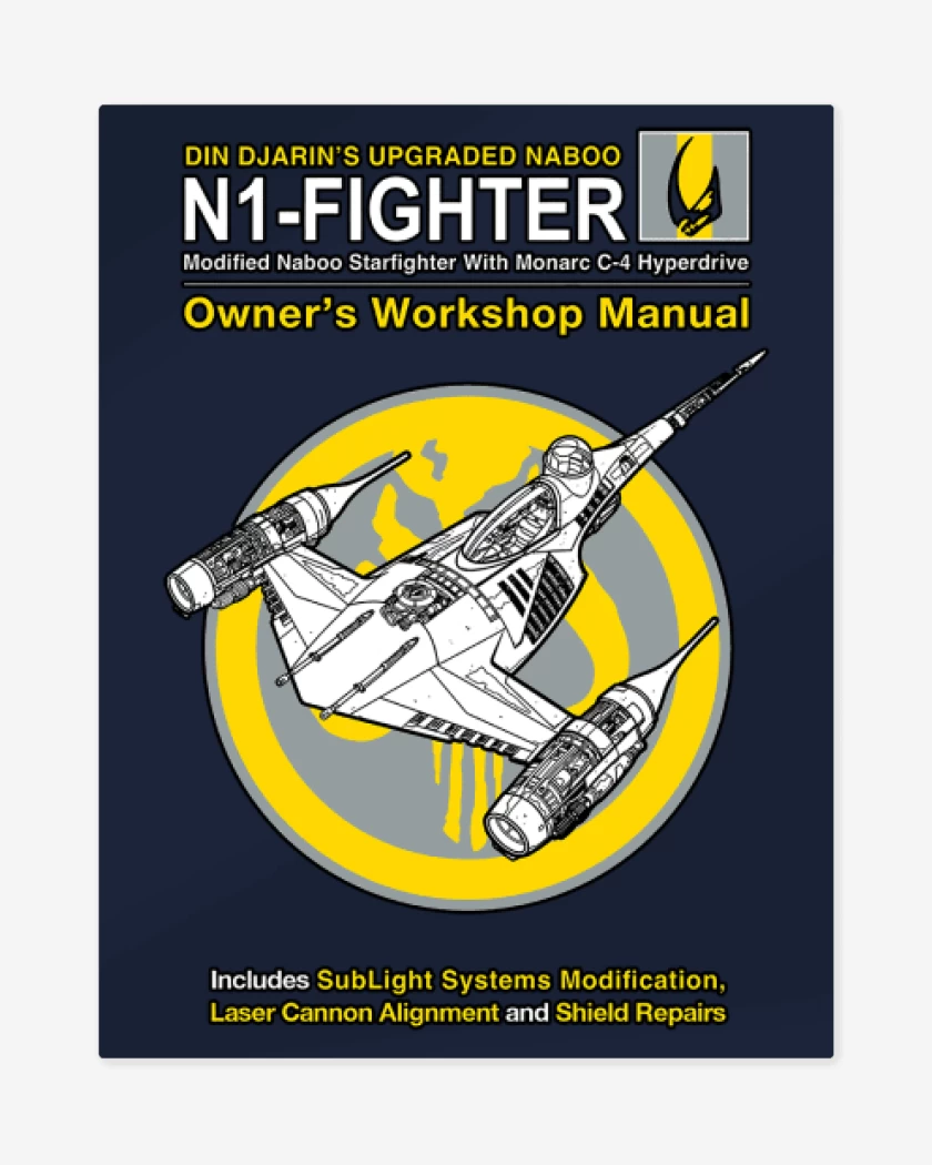 Print metalico Azul Marino de N1 fighter