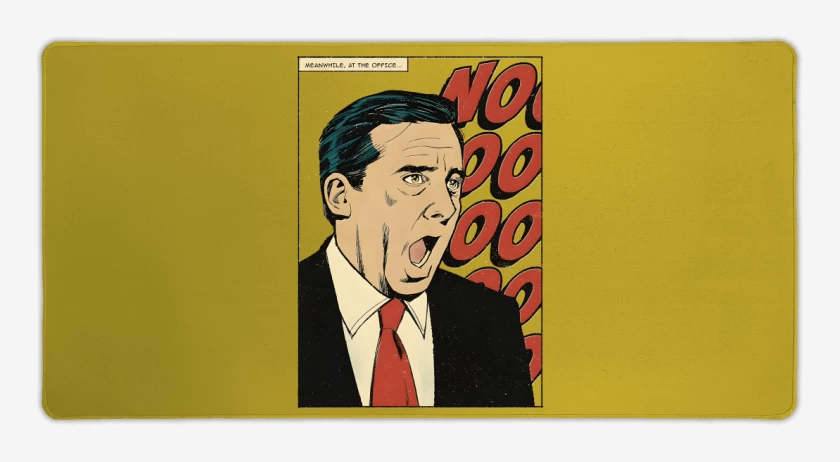 Mouse pad Gamer Amarillo de NO NO NO NOOOO