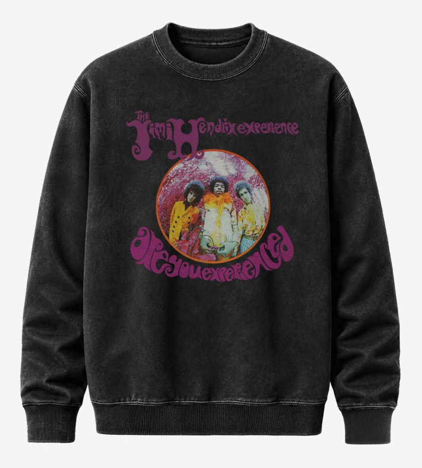Poleron Polo Acid Wash Negro de Are You Experienced