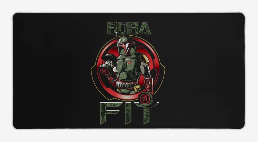 Mouse pad Gamer Negro de Boba Fit