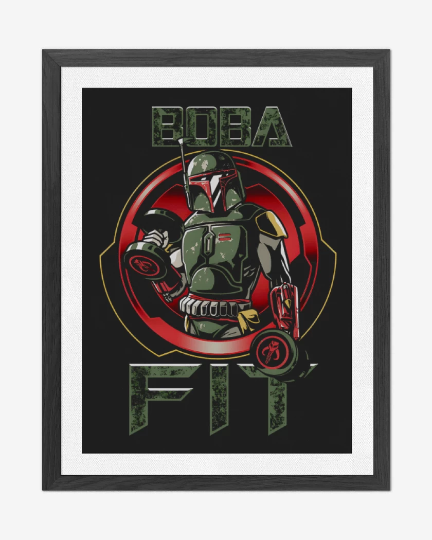 Cuadro decorativo Negro de Boba Fit