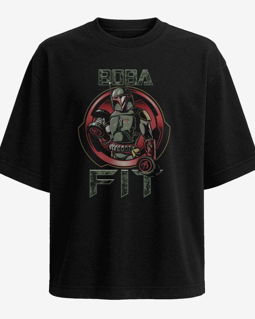 Polera Oversize Negro de Boba Fit