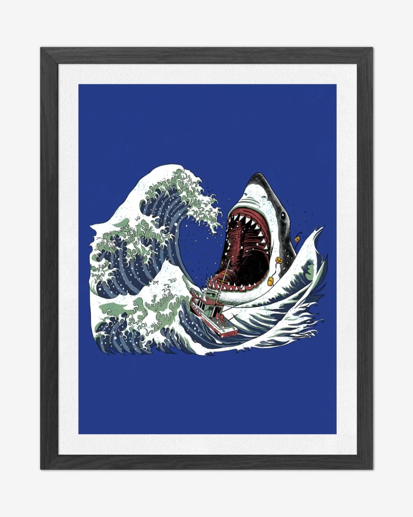 Cuadro decorativo La Gran Ola & El Gran Blanco