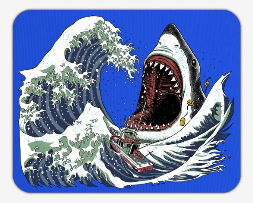 Mousepad La Gran Ola & El Gran Blanco