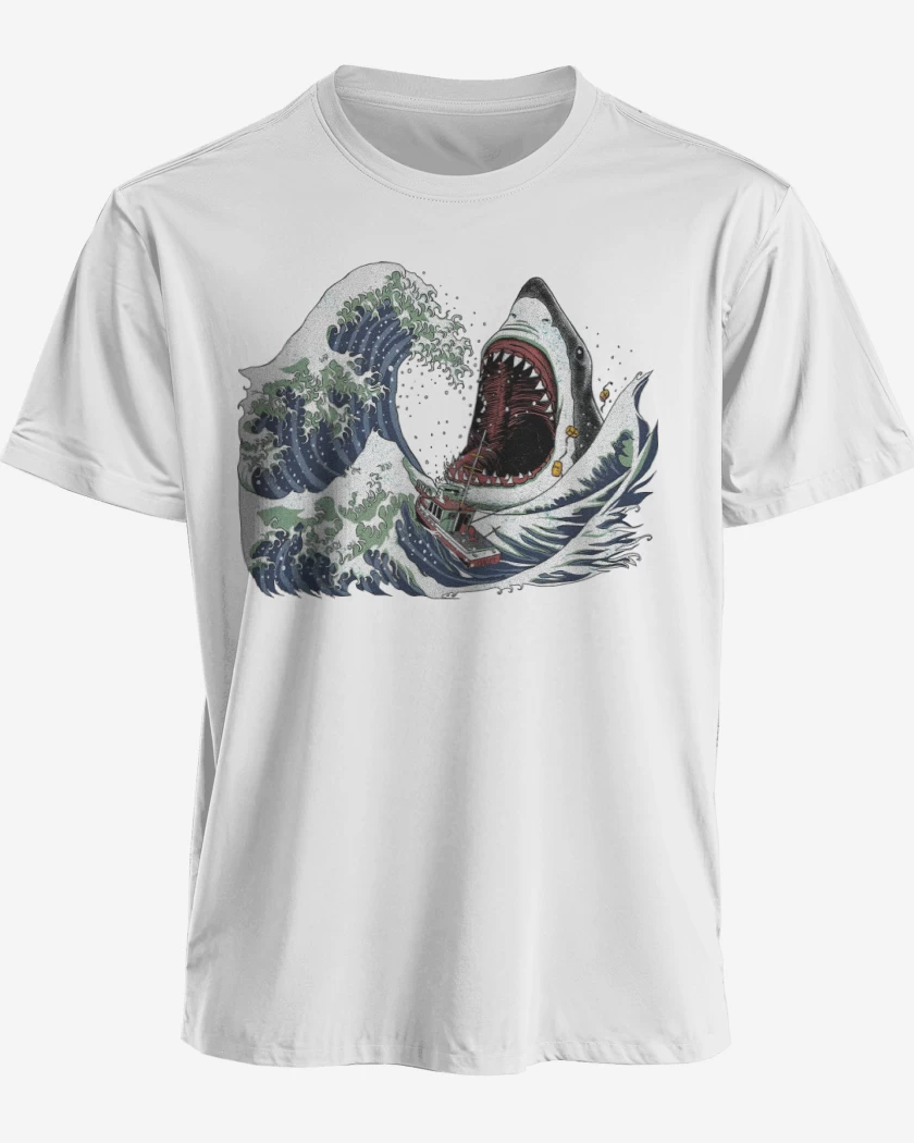 Polera premium Blanco de La Gran Ola & El Gran Blanco
