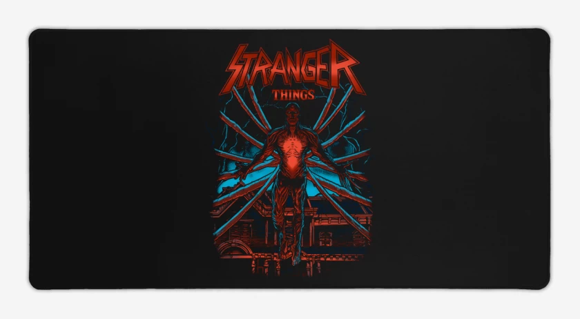 Mouse pad Gamer Negro de Stranger Vecna 