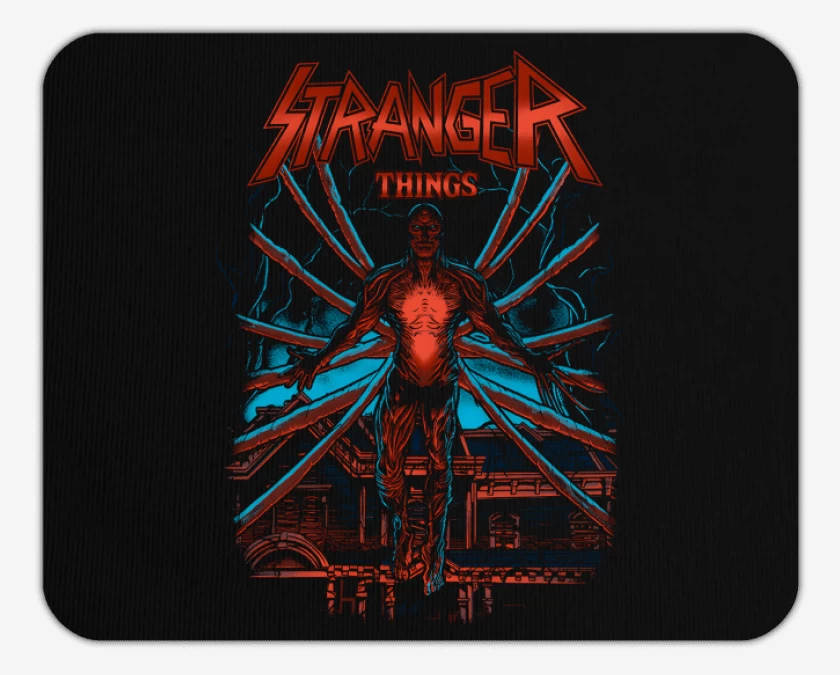 Mousepad Negro de Stranger Vecna 