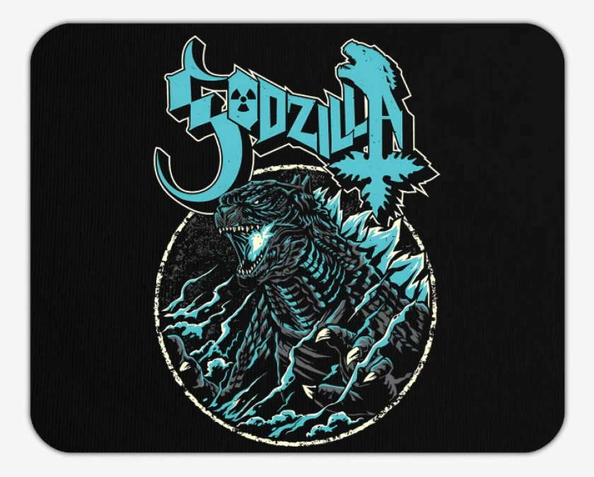 Mousepad Negro de Ghostzilla