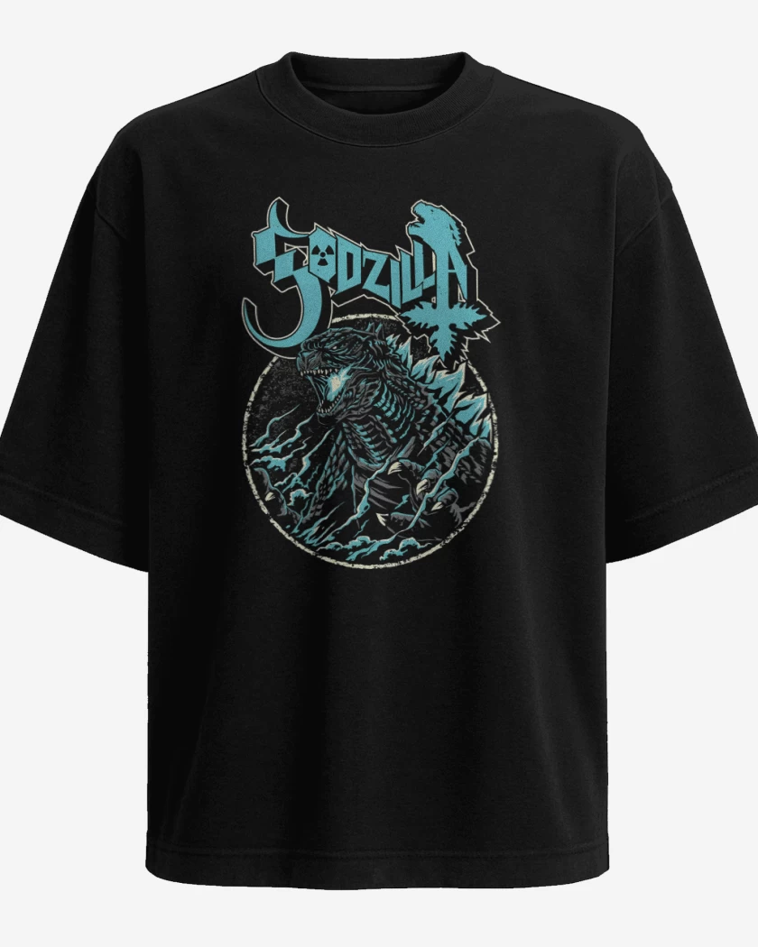 Polera Oversize Negro de Ghostzilla