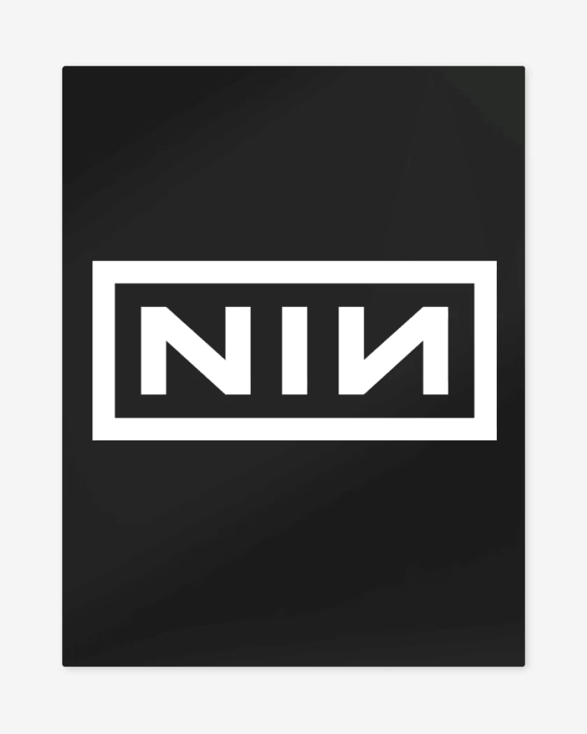 Print metalico Negro de Nine Inch Nails