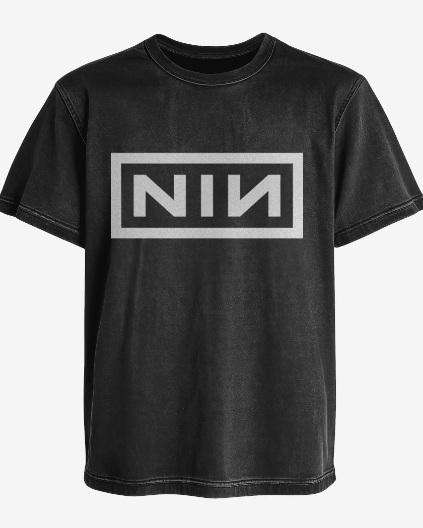 Polera desgastada Negro de Nine Inch Nails