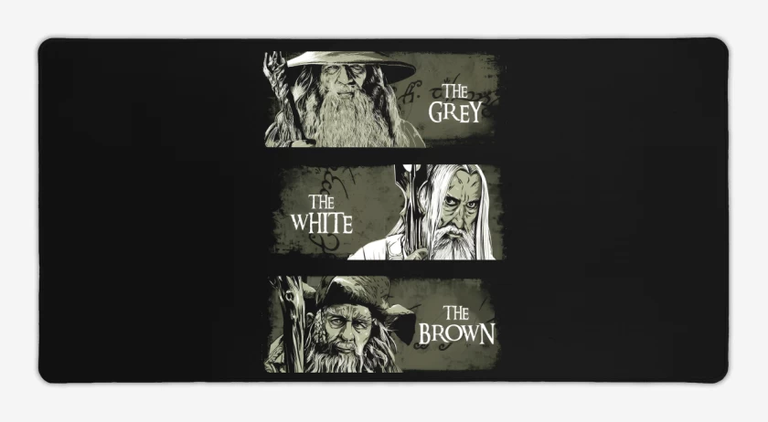 Mouse pad Gamer El Gris, el Blanco & El Pardo