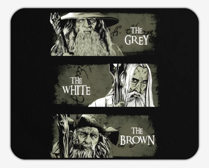 Mousepad El Gris, el Blanco & El Pardo