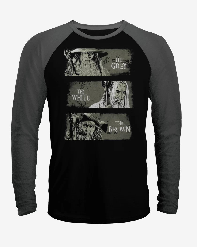 Polera Raglan El Gris, el Blanco & El Pardo
