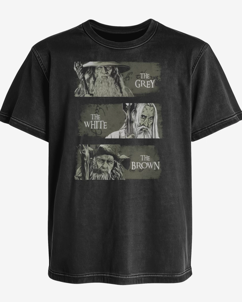 Polera desgastada El Gris, el Blanco & El Pardo