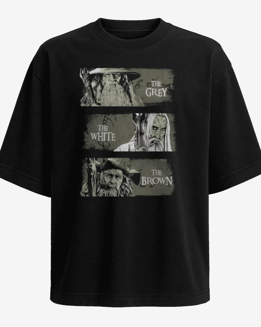 Polera Oversize El Gris, el Blanco & El Pardo