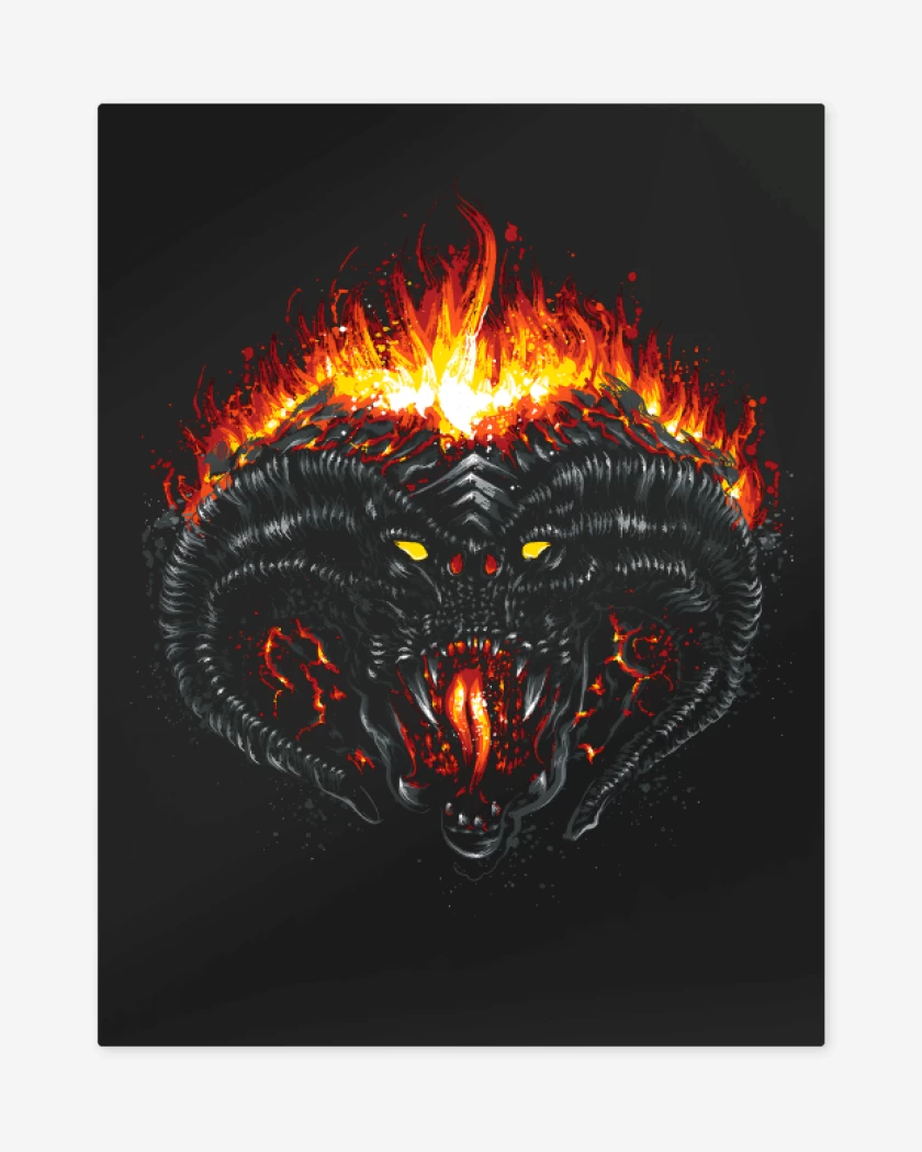 Print metalico Demonio del Abismo