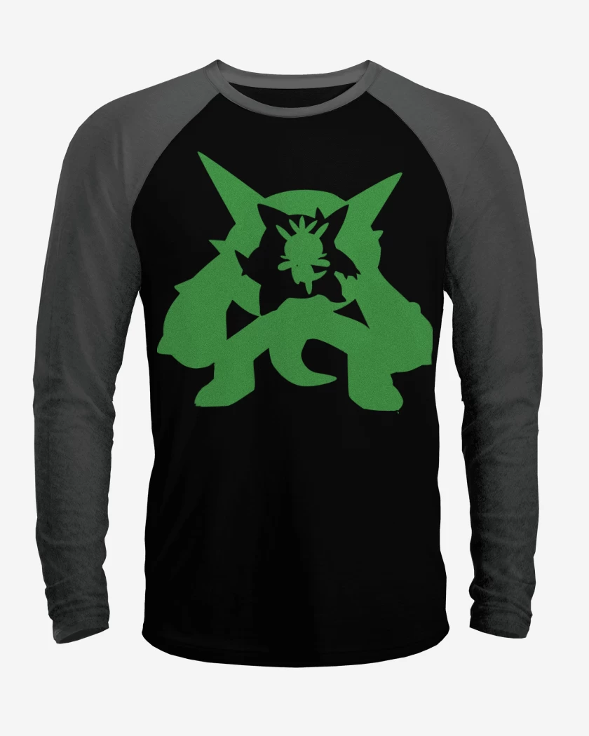 Polera Raglan Negro / Negro Heather de Chesvolution