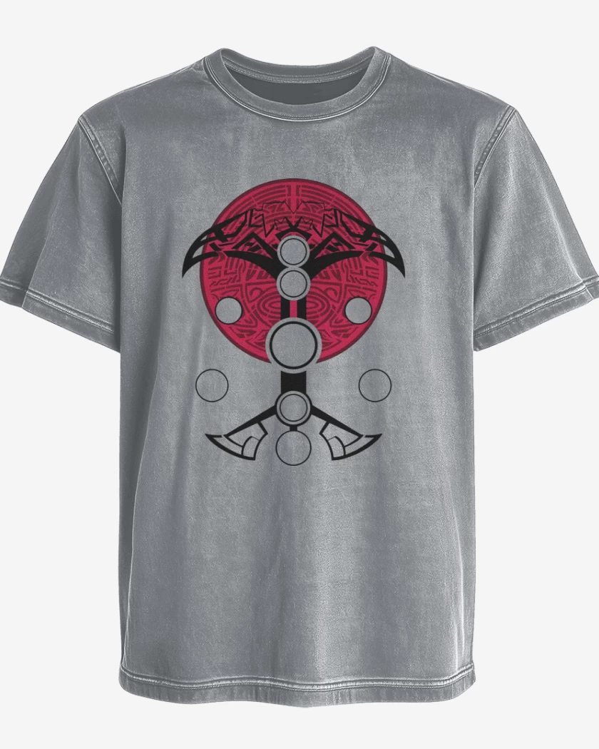 Polera desgastada Gris Melange de Love and Thunder