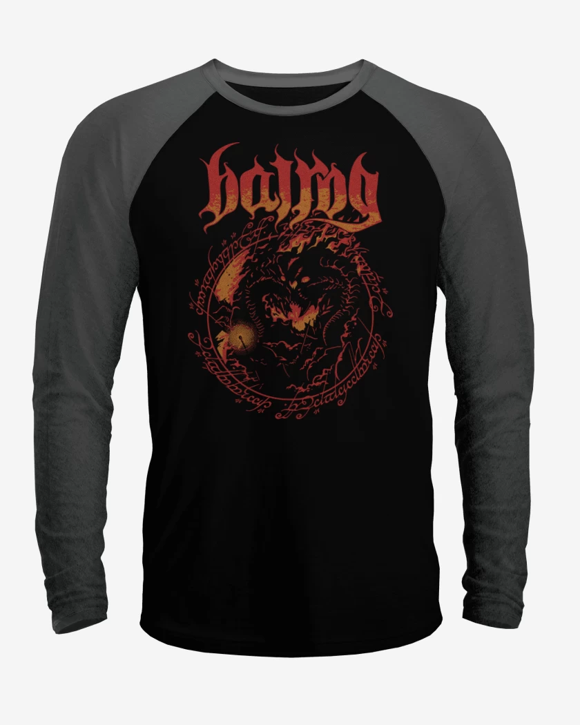 Polera Raglan Demonio de Fuego