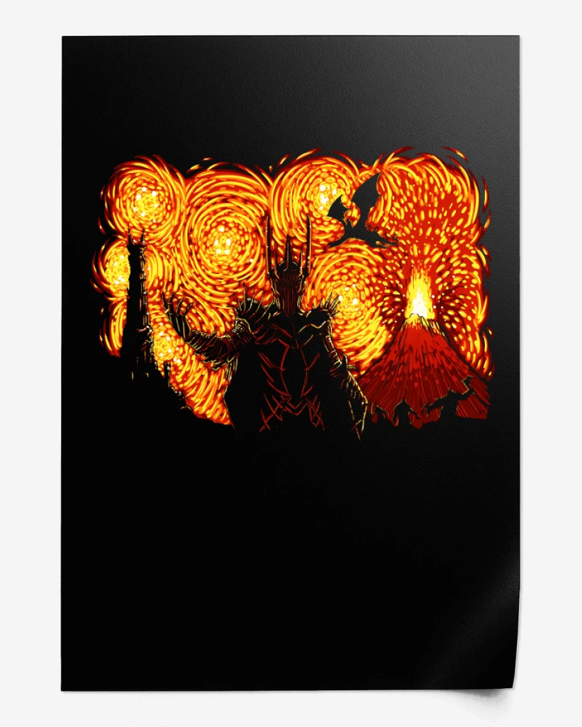 Print Sauron de Van Gogh