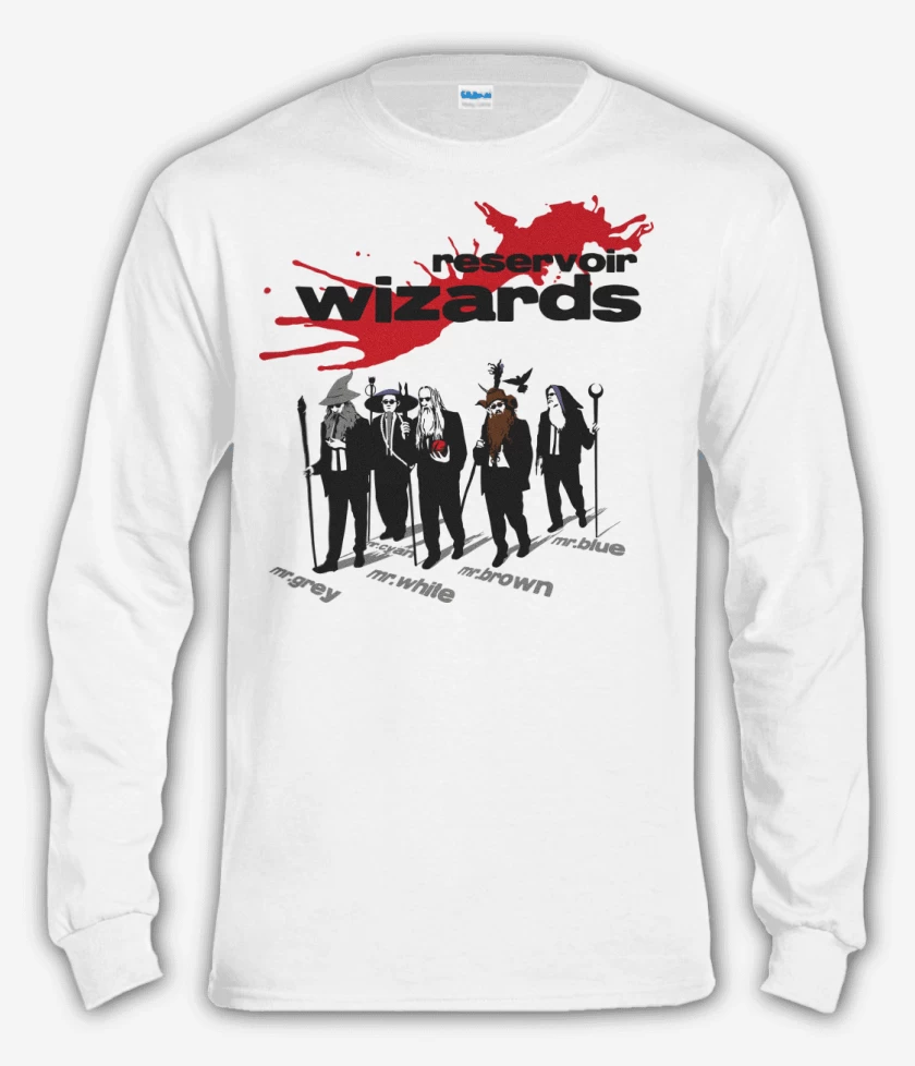 Polera manga larga Blanco de Reservoir Wizards